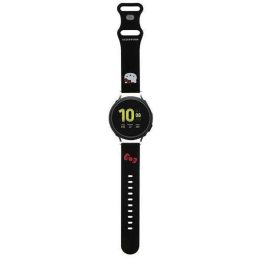 Hello Kitty Silikoninis kačiuko galvos dirželis universalus 20 mm - juodas