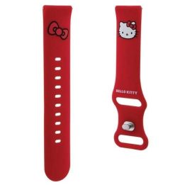 Hello Kitty Silikoninis kačiuko galvos dirželis universalus 20 mm - raudonas