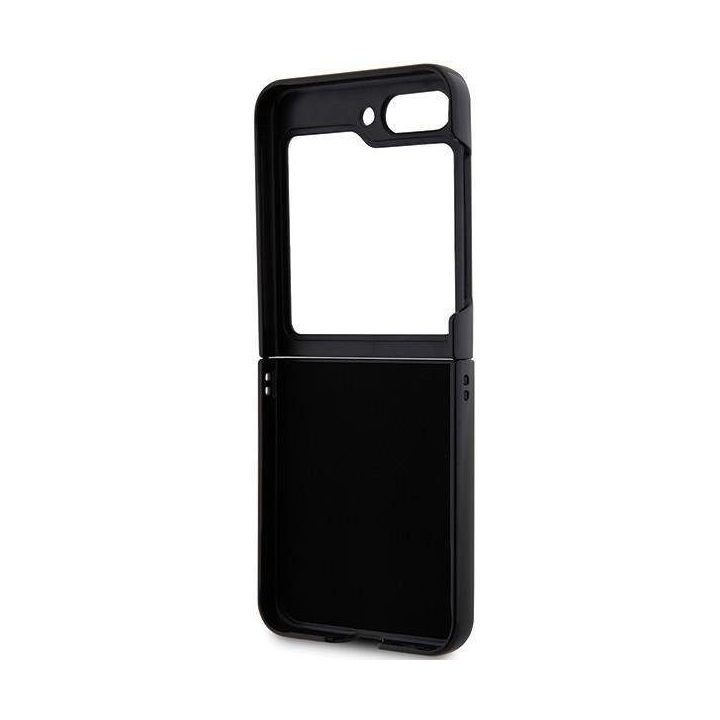Karl Lagerfeld Saffiano Monogram Choupette Pin dėklas Samsung Galaxy Z Flip 5 - juodas