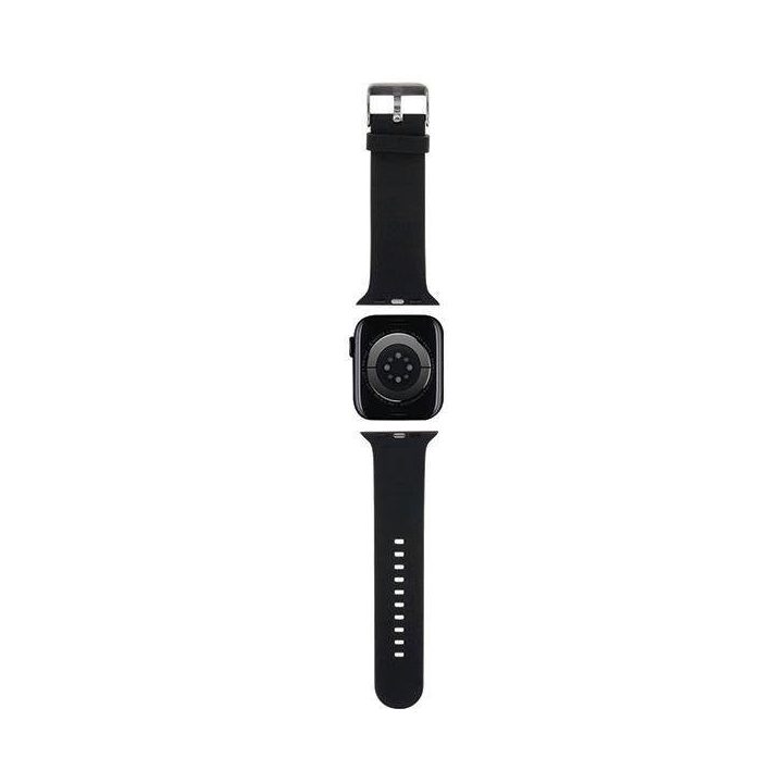 Karl Lagerfeld 3D guminis dirželis su Apple Watch 42/44/45/49 mm galvute - Juodas