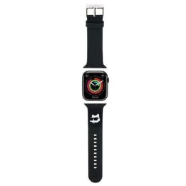Karl Lagerfeld 3D guminis dirželis Apple Watch 38/40/41 mm - Juodas