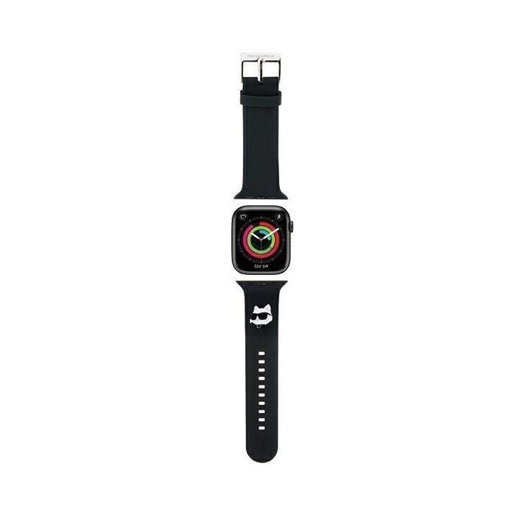 Karl Lagerfeld 3D guminis dirželis Apple Watch 38/40/41 mm - Juodas