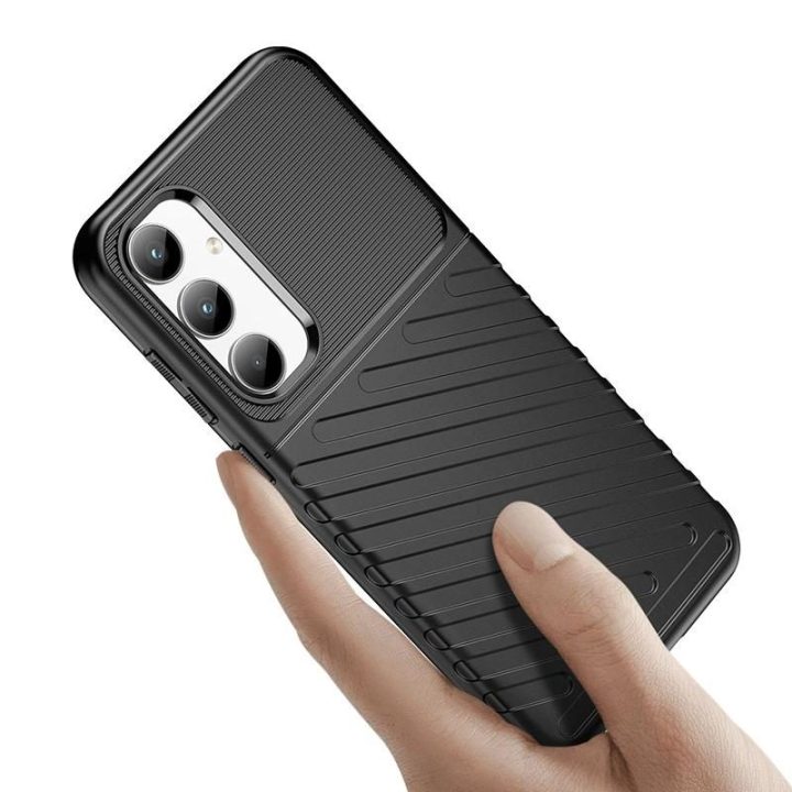 Thunder Case šarvuotas dėklas Samsung Galaxy A35 - juodas