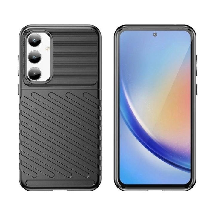 Thunder Case šarvuotas dėklas Samsung Galaxy A35 - juodas
