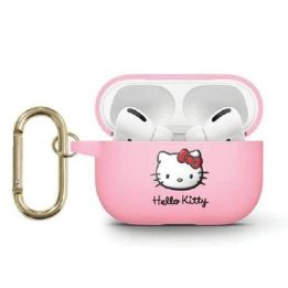Hello Kitty silikoninis 3D Kitty Head dėklas AirPods 3 - rožinis