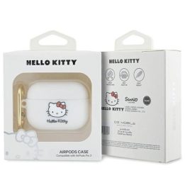 Hello Kitty silikoninis 3D Kitty Head dėklas AirPods Pro 2 (2022/2023) - baltas