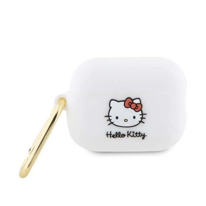 Hello Kitty silikoninis 3D Kitty Head dėklas AirPods Pro 2 (2022/2023) - baltas