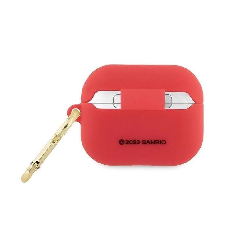 Hello Kitty silikoninis 3D Kitty Head dėklas AirPods Pro - fuksija