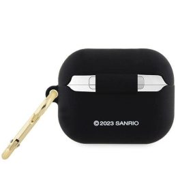Hello Kitty silikoninis 3D Kitty Head dėklas AirPods Pro - juodas
