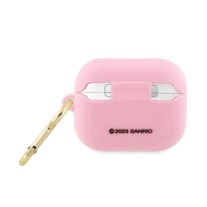 Hello Kitty silikoninis 3D Kitty Head dėklas AirPods Pro - rožinis