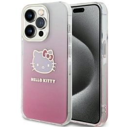 Hello Kitty IML Gradient Electrop Kitty Head dėklas iPhone 13 Pro / 13 - rožinis