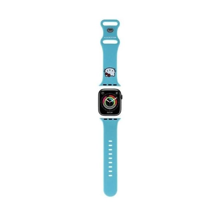 Hello Kitty silikoninis dirželis Apple Watch 38/40/41 mm - mėlynas
