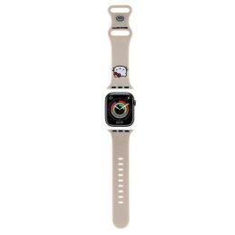Hello Kitty silikoninis dirželis Apple Watch 38/40/41 mm - smėlio spalvos