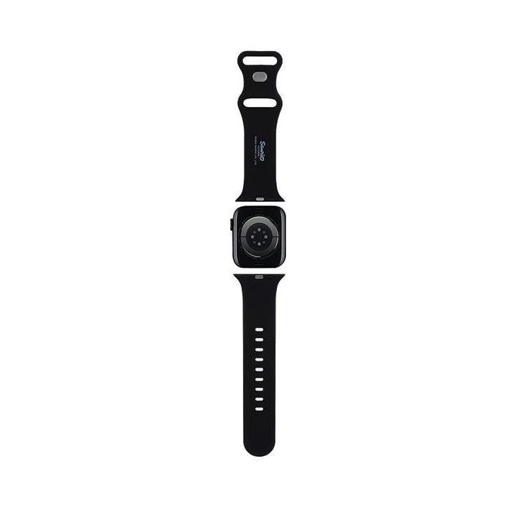 Hello Kitty silikoninis dirželis Apple Watch 38/40/41 mm - juodas