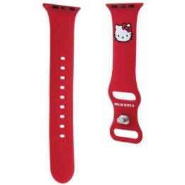 Hello Kitty silikoninis dirželis Apple Watch 38/40/41 mm - raudonas