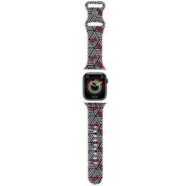 Hello Kitty silikoninis lankelių ir juostelių dirželis, skirtas Apple Watch 38/40/41 mm - Juodas