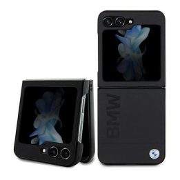 BMW odinis Hot Stamp dėklas, skirtas Samsung Galaxy Z Flip 5 - juodas