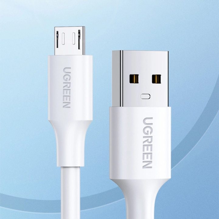 USB - micro USB kabelis US289 2 m - baltas