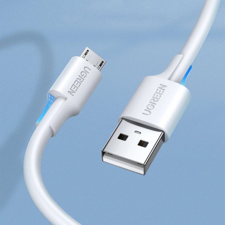USB - micro USB kabelis US289 2 m - baltas