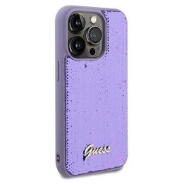 iPhone 13 Pro / 13 - violetinis Guess Sequin Script dėklas