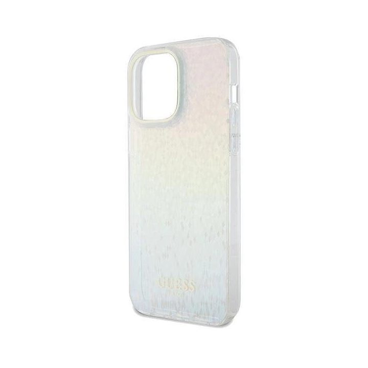iPhone 13 Pro Max - įvairiaspalvis Guess IML Faceted Mirror Disco Iridescent dėklas