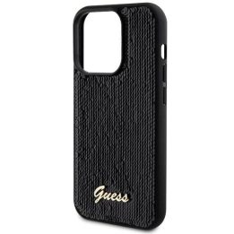 iPhone 13 Pro Max - juodas Guess Sequin Script dėklas
