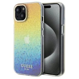 Guess IML Faceted Mirror Disco Iridescent dėklas iPhone 14 / 15 / 13 - įvairiaspalvis