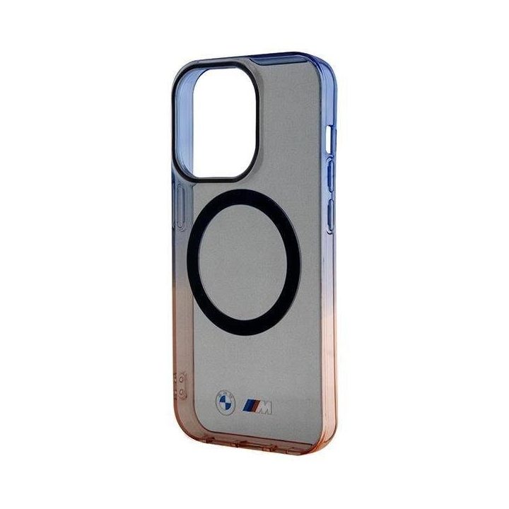 iPhone 15 Pro Max - pilkas BMW Gradient Bumper MagSafe dėklas