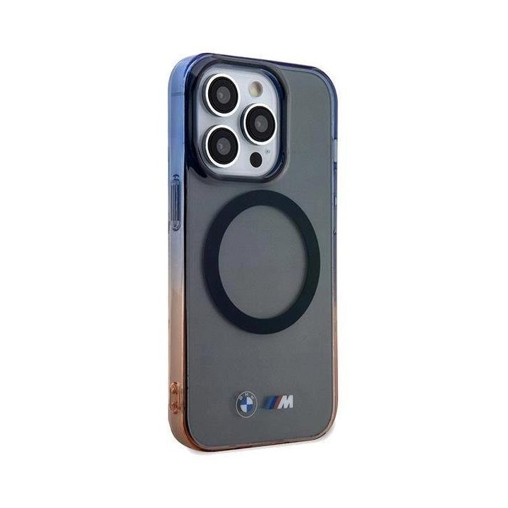 iPhone 15 Pro Max - pilkas BMW Gradient Bumper MagSafe dėklas