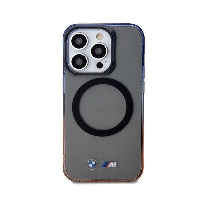 iPhone 15 Pro Max - pilkas BMW Gradient Bumper MagSafe dėklas