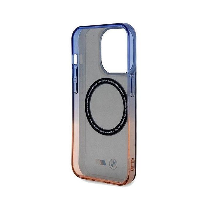 iPhone 15 Pro Max - pilkas BMW Gradient Bumper MagSafe dėklas