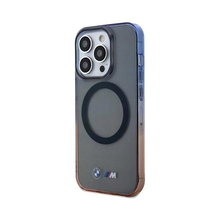 iPhone 15 Pro Max - pilkas BMW Gradient Bumper MagSafe dėklas