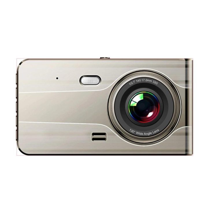 DVR979G Full HD G jutiklio LCD automobilinis vaizdo registratorius su atbulinės eigos kamera - smėlio spalvos
