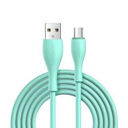 USB - micro USB kabelis 3A 2 m - žalias