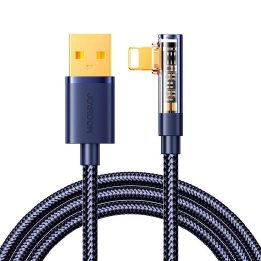 USB-A kampinis laidas - Line 2.4A 1,2 m - mėlynas