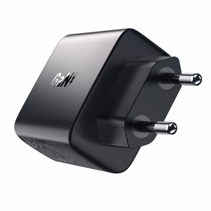 Acefast A57 PD 35W GaN įkroviklis 2 x USB C su 3 prievadais - juodas