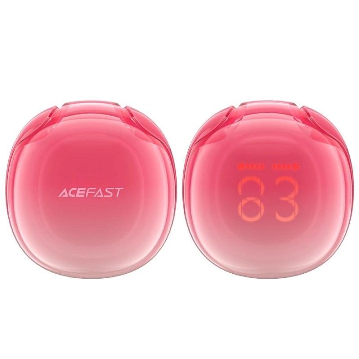 Bluetooth 5.3 belaidės ausinės į ausis - raudonos