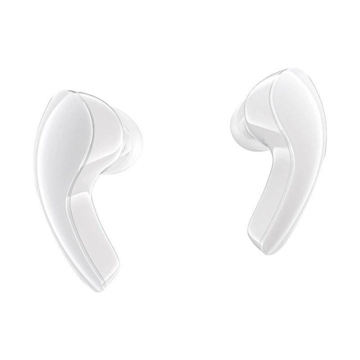 Bluetooth 5.3 belaidės ausinės į ausis - baltos spalvos