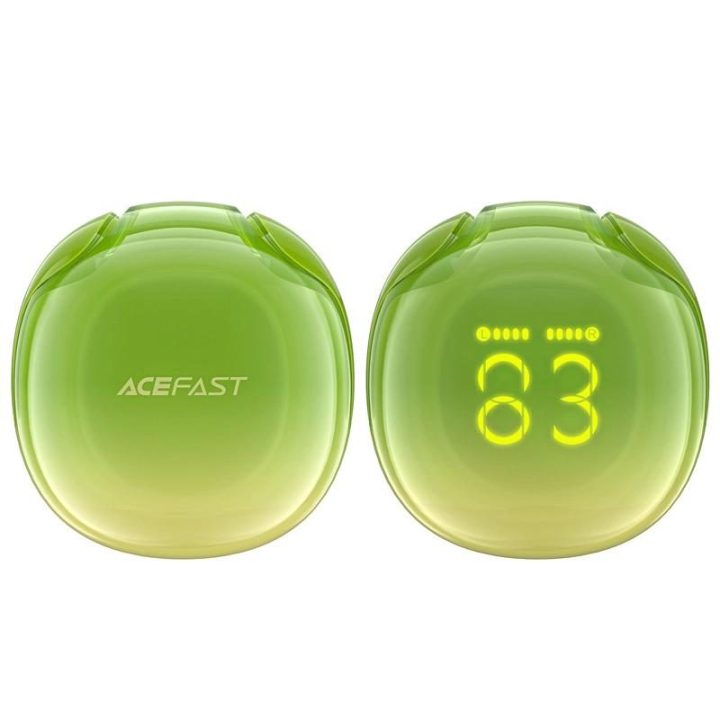 Bluetooth 5.3 belaidės ausinės į ausis - žalios