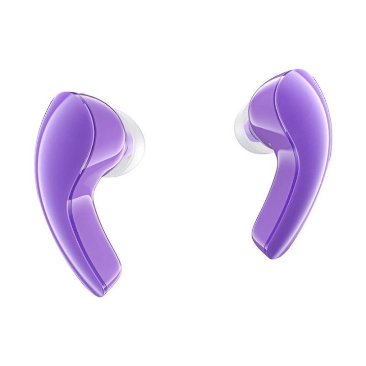Bluetooth 5.3 belaidės ausinės į ausis - violetinės