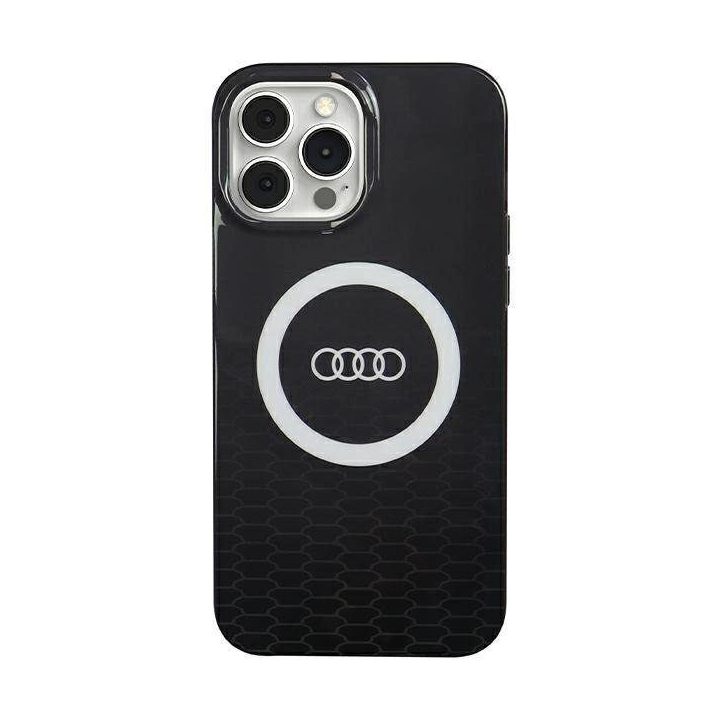 Audi IML Big Logo MagSafe dėklas iPhone 13 Pro Max - juodas