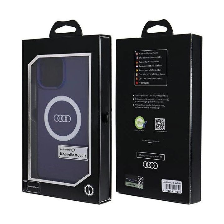 Audi IML IML Big Logo MagSafe dėklas iPhone 13 Pro Max - mėlynas