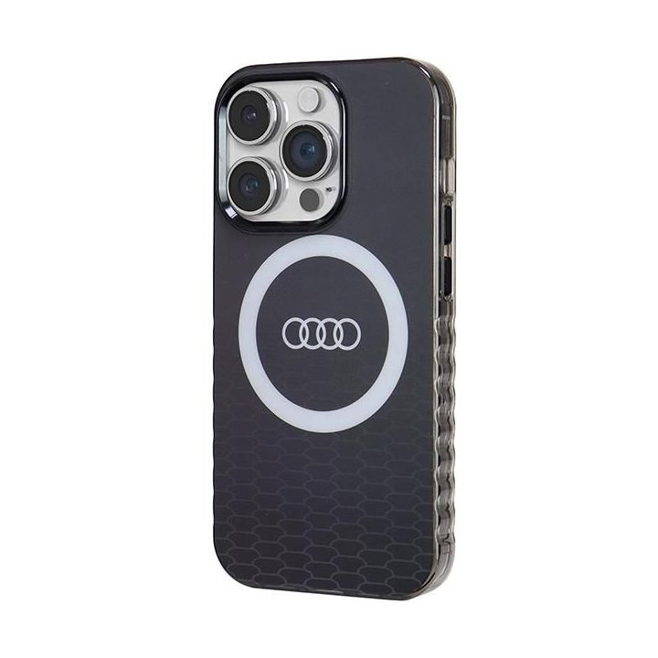 Audi IML Big Logo MagSafe dėklas iPhone 14 Pro - juodas