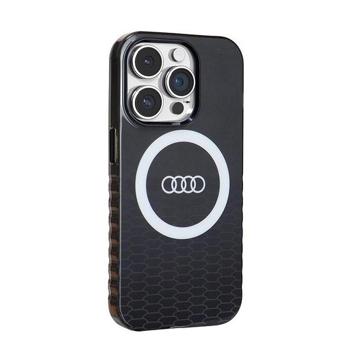 Audi IML Big Logo MagSafe dėklas iPhone 14 Pro - juodas