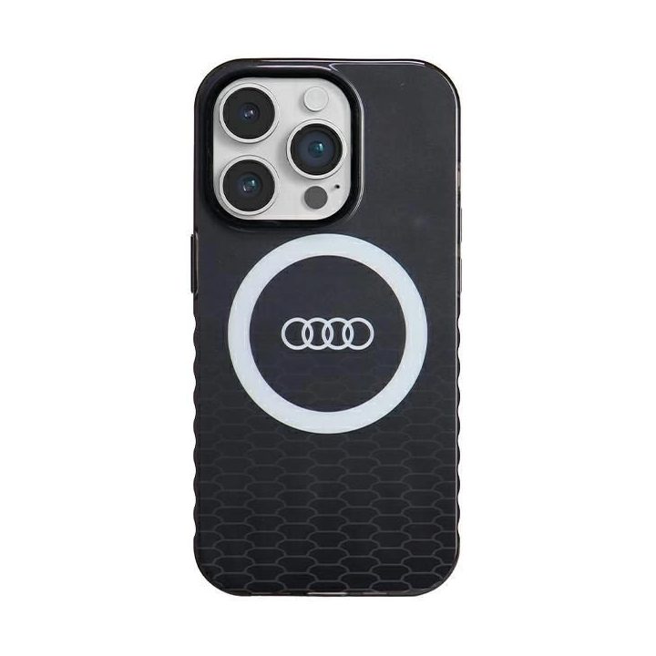 Audi IML Big Logo MagSafe dėklas iPhone 14 Pro - juodas