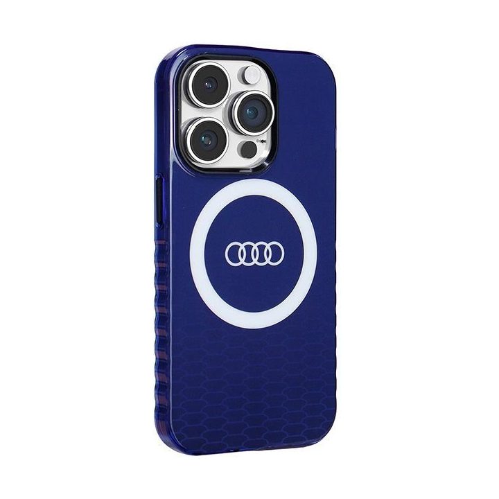 Audi IML Big Logo MagSafe dėklas iPhone 14 Pro - mėlynas