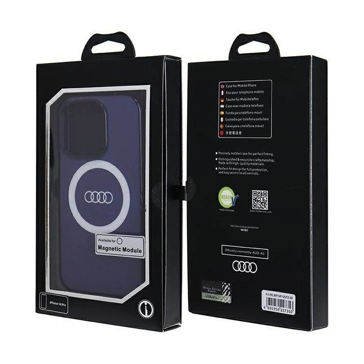 Audi IML Big Logo MagSafe dėklas iPhone 14 Pro - mėlynas