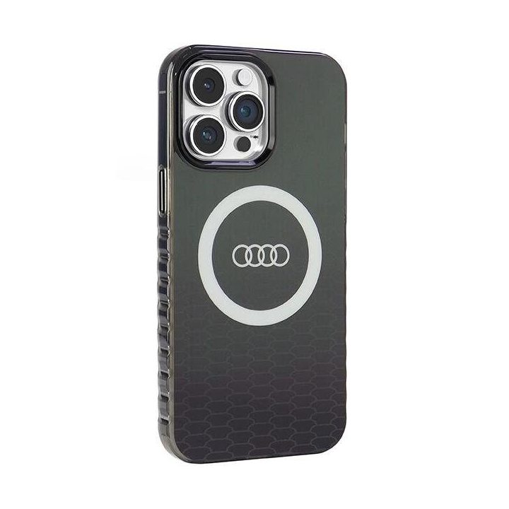 Audi IML Big Logo MagSafe dėklas iPhone 14 Pro Max - juodas