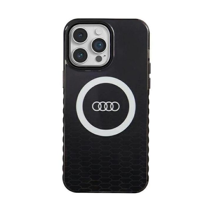 Audi IML Big Logo MagSafe dėklas iPhone 14 Pro Max - juodas