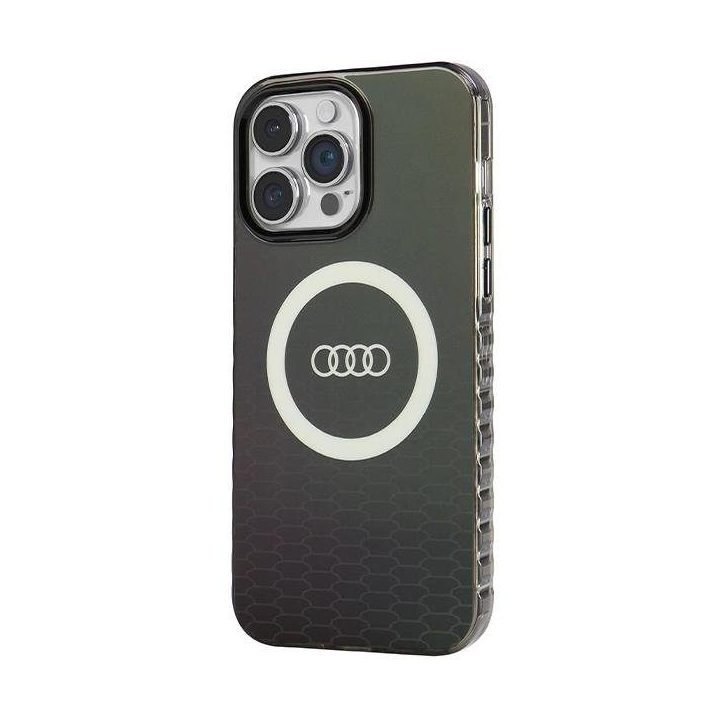 Audi IML Big Logo MagSafe dėklas iPhone 14 Pro Max - juodas